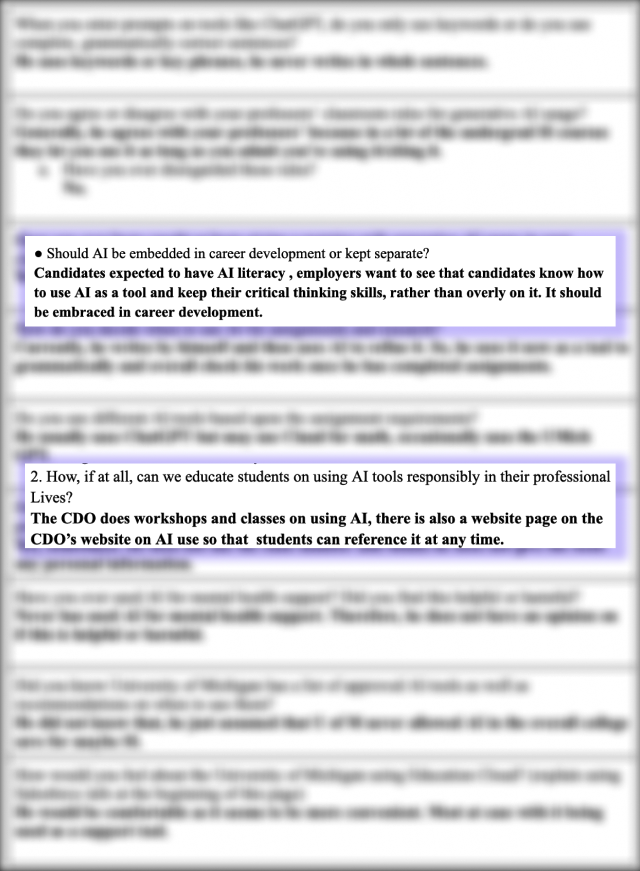 CDO interview findings